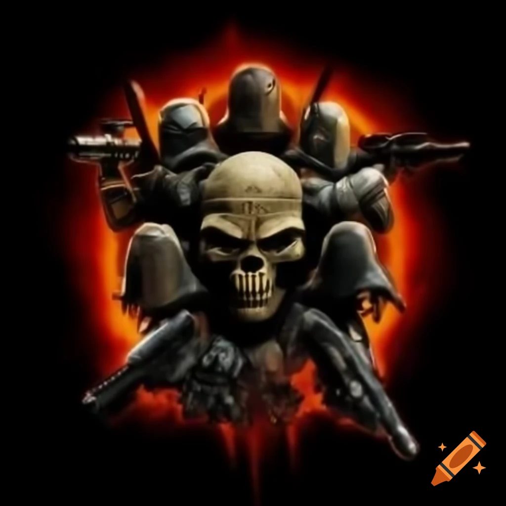 Logo design for BlackSunWarriors featuring dark elements, black sun, and warriors in combat gear
