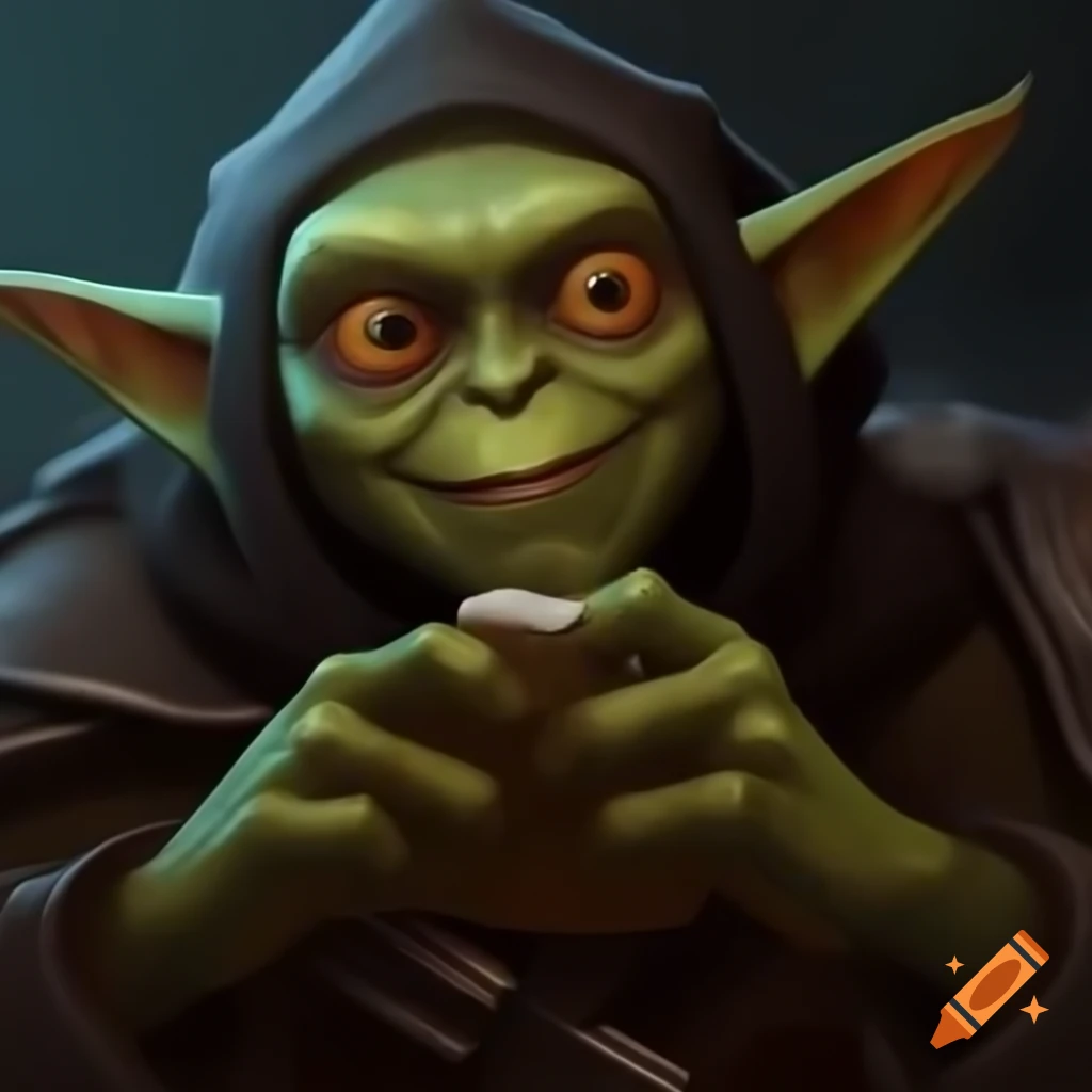 Styx, master of shadows goblin, counting on his fingers