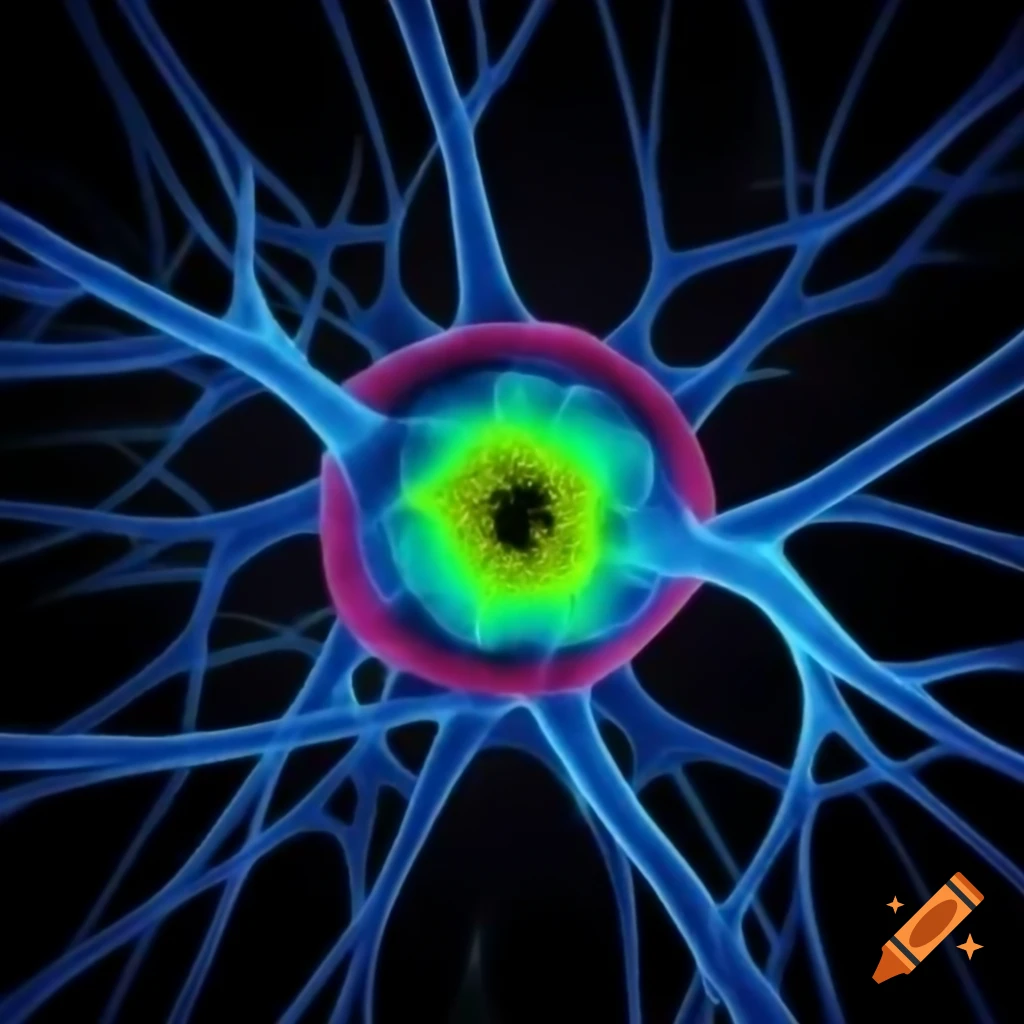 Labeled neuron diagram with mnemonic for neuron components