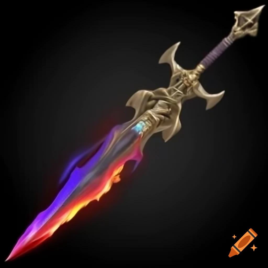Soulfire Blade, ornate weapon with runes blending light and dark energies