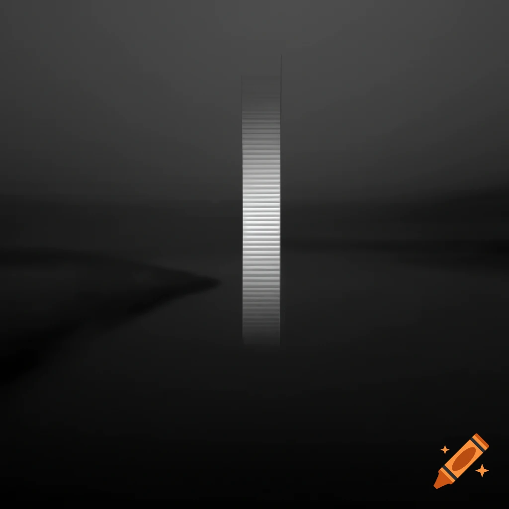 Abstract ID cover art with horizontal reflections