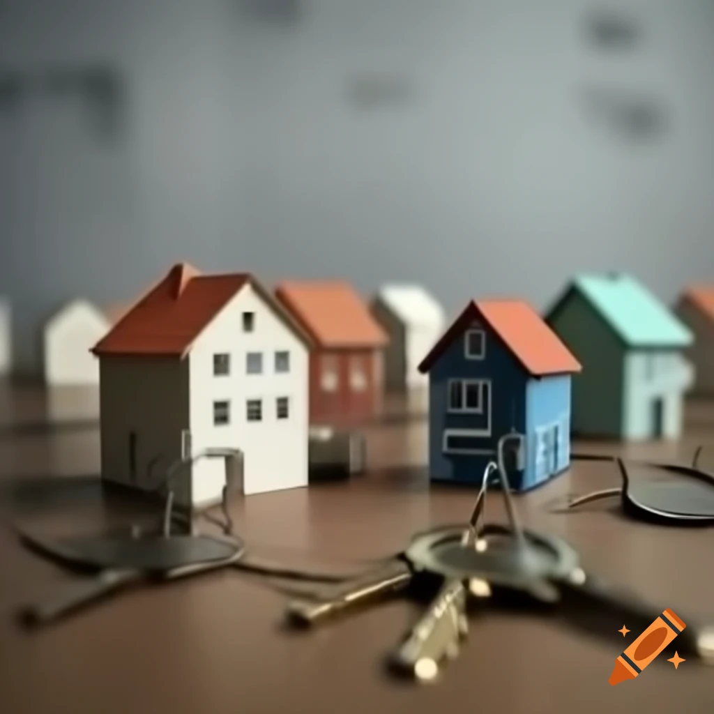 Berlin houses in background with professional style home keys