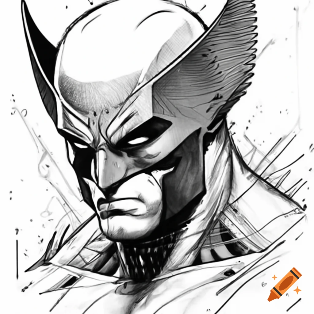 Wolverine from X-Men depicted as a medieval warrior