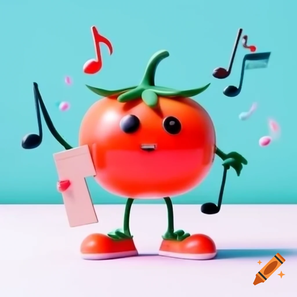 Tomato combined with musical sign