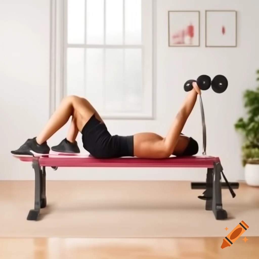 Person performing bench press exercise in gym