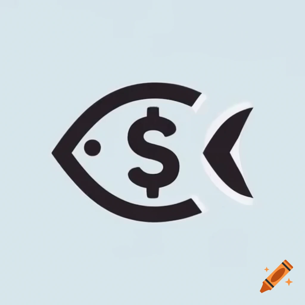 Money logo designed in the shape of a fish on Craiyon