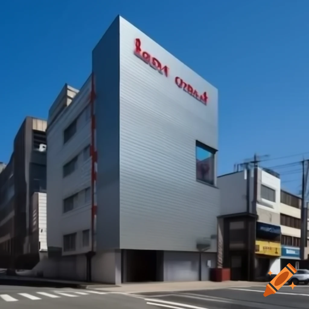 High-rise Kpop company building in South Korea with Univie Entertainment logo