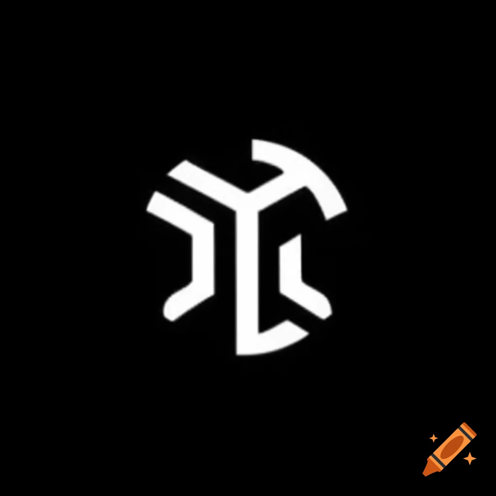 Minimalist black and white logo design on craiyon