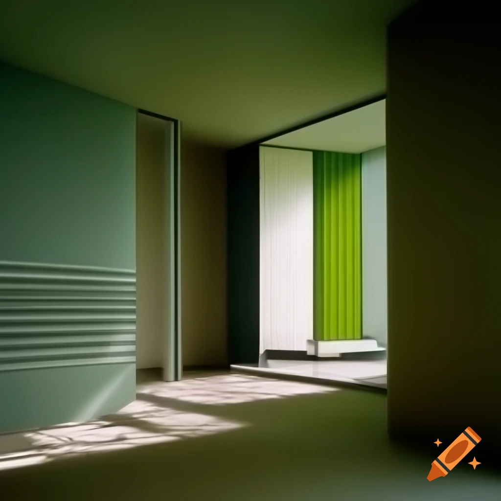 Interior design showcasing vertical lines for a sense of openness and strength