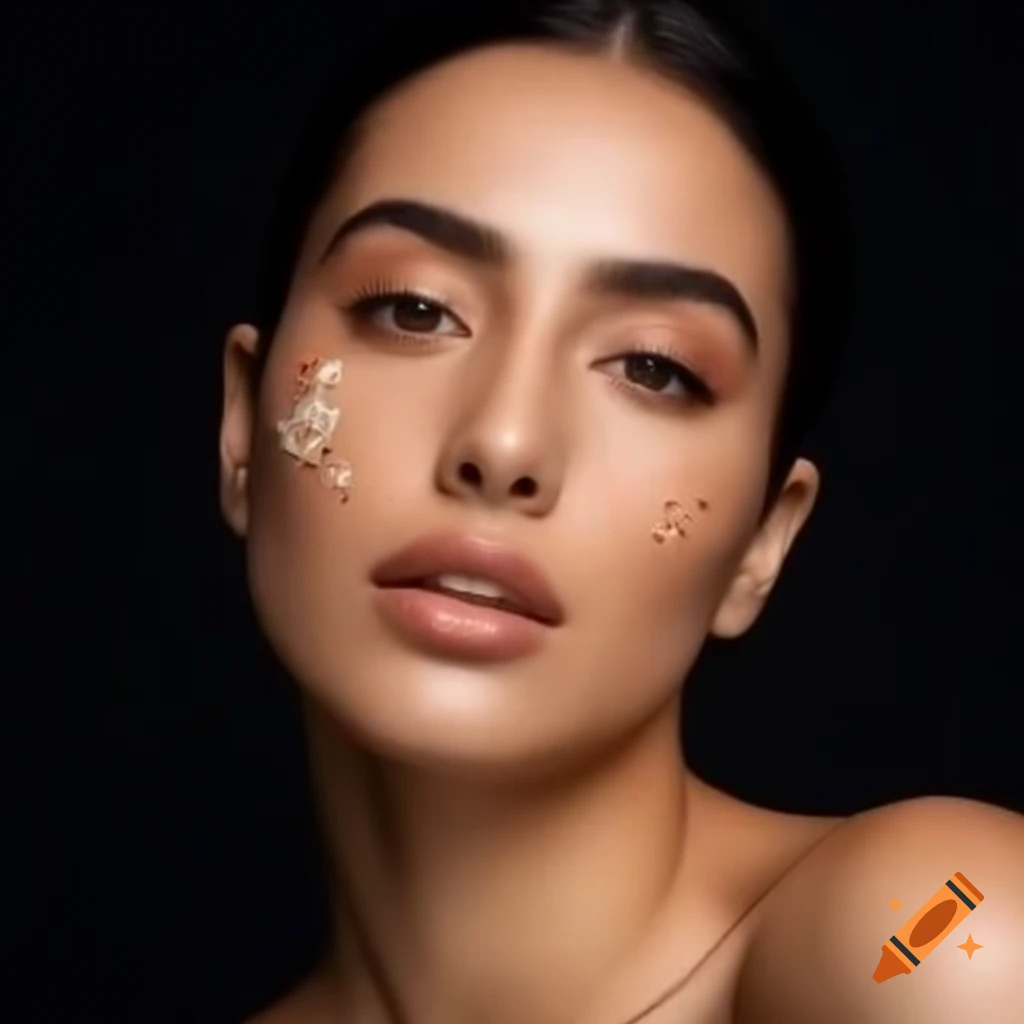 Unique half-Japanese half-Iranian woman with diverse features in natural light