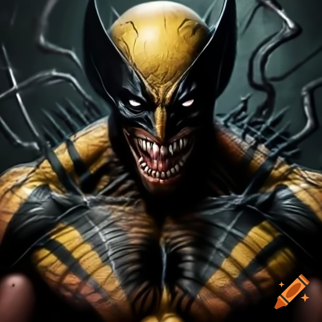Wolverine character with symbiote design