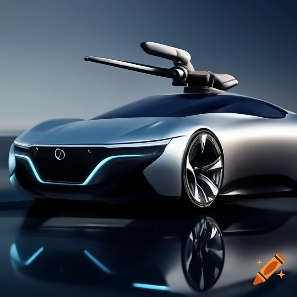 Futuristic silver vehicle resembling a spear for adrenaline-fueled transportation