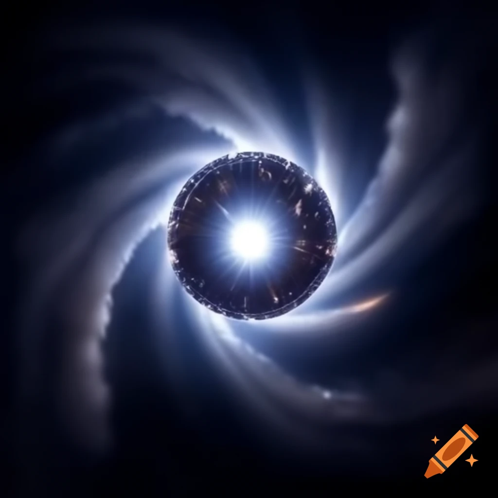 Enormous Dyson sphere enveloping a radiant star, showcasing cosmic architecture