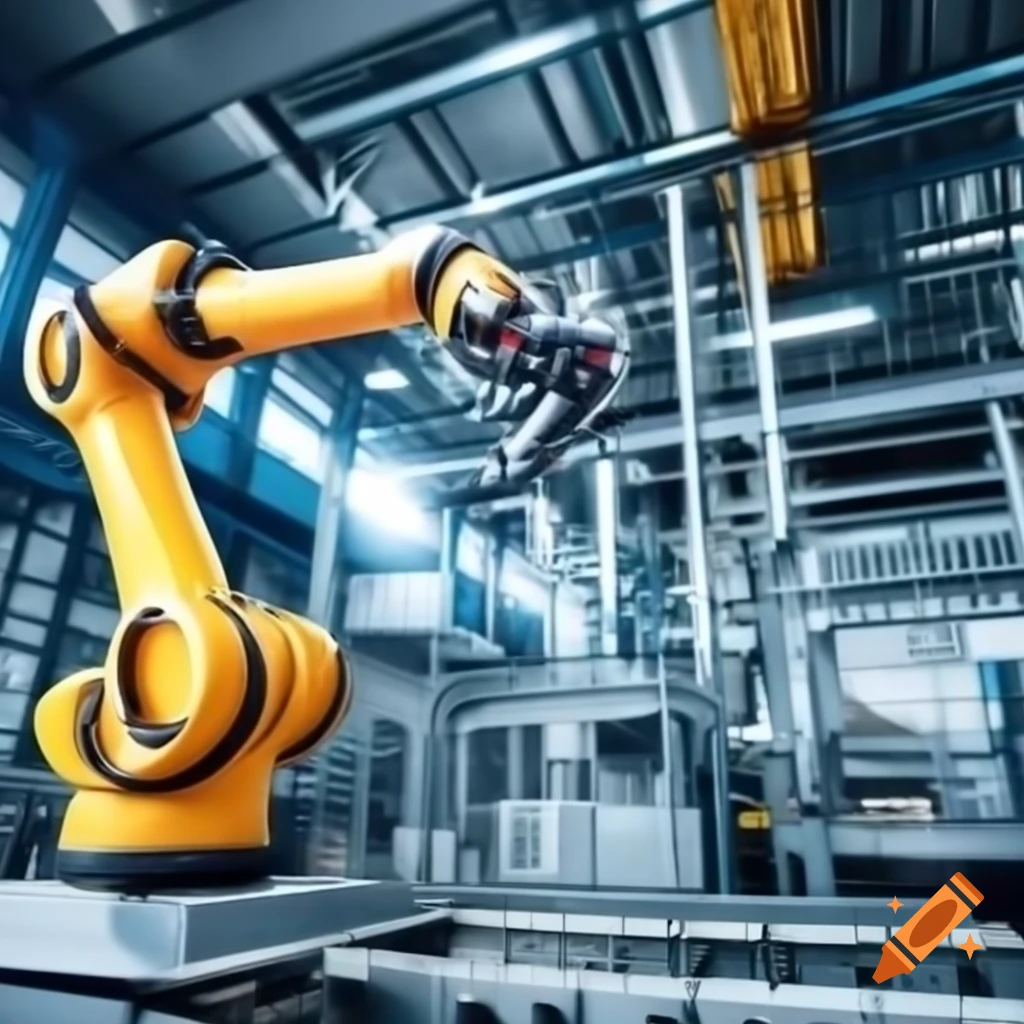 Robotics and industrial automation technology concept for professional use