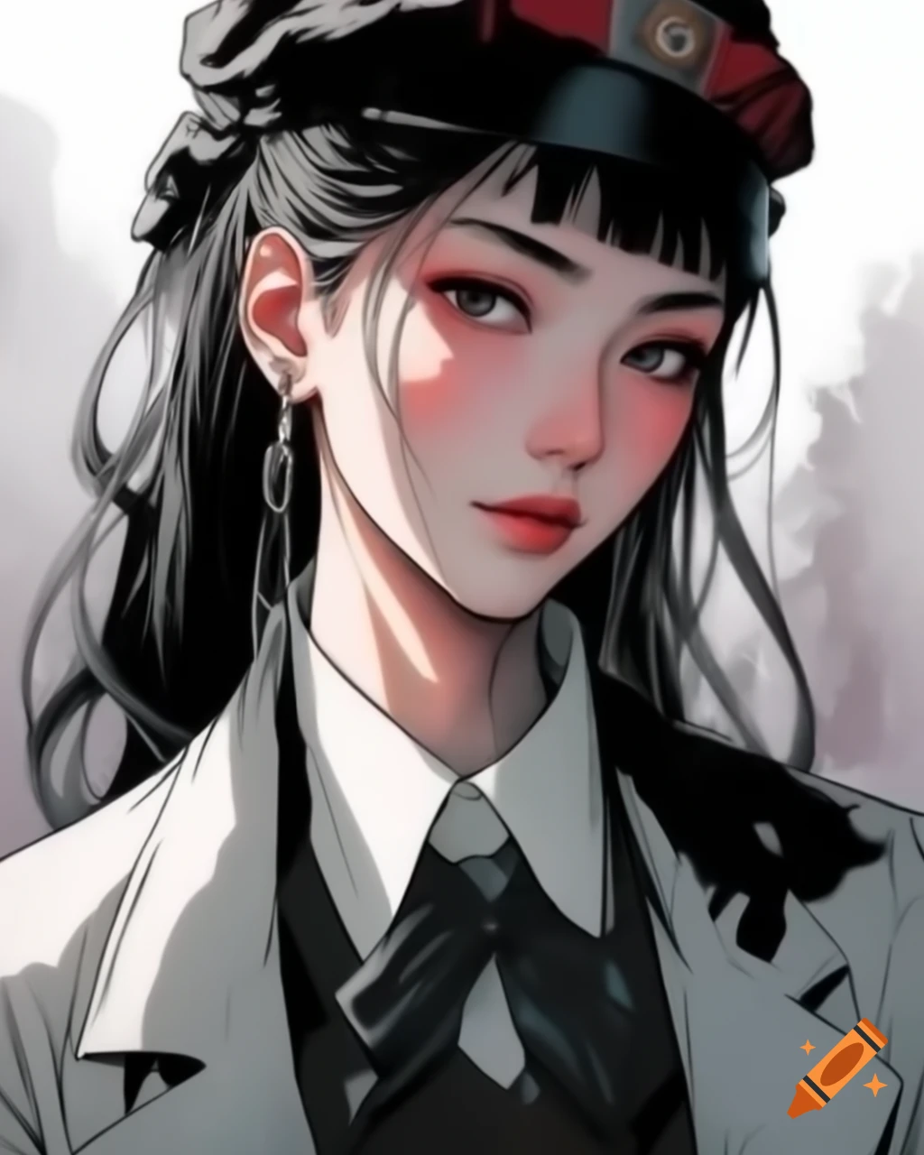 Manga-style portrait illustration