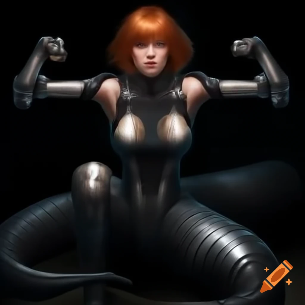 Full-body portrayal of Blanche Sitznski, AKA Anaconda from Earth-17922, showcasing her muscular build and strong presence