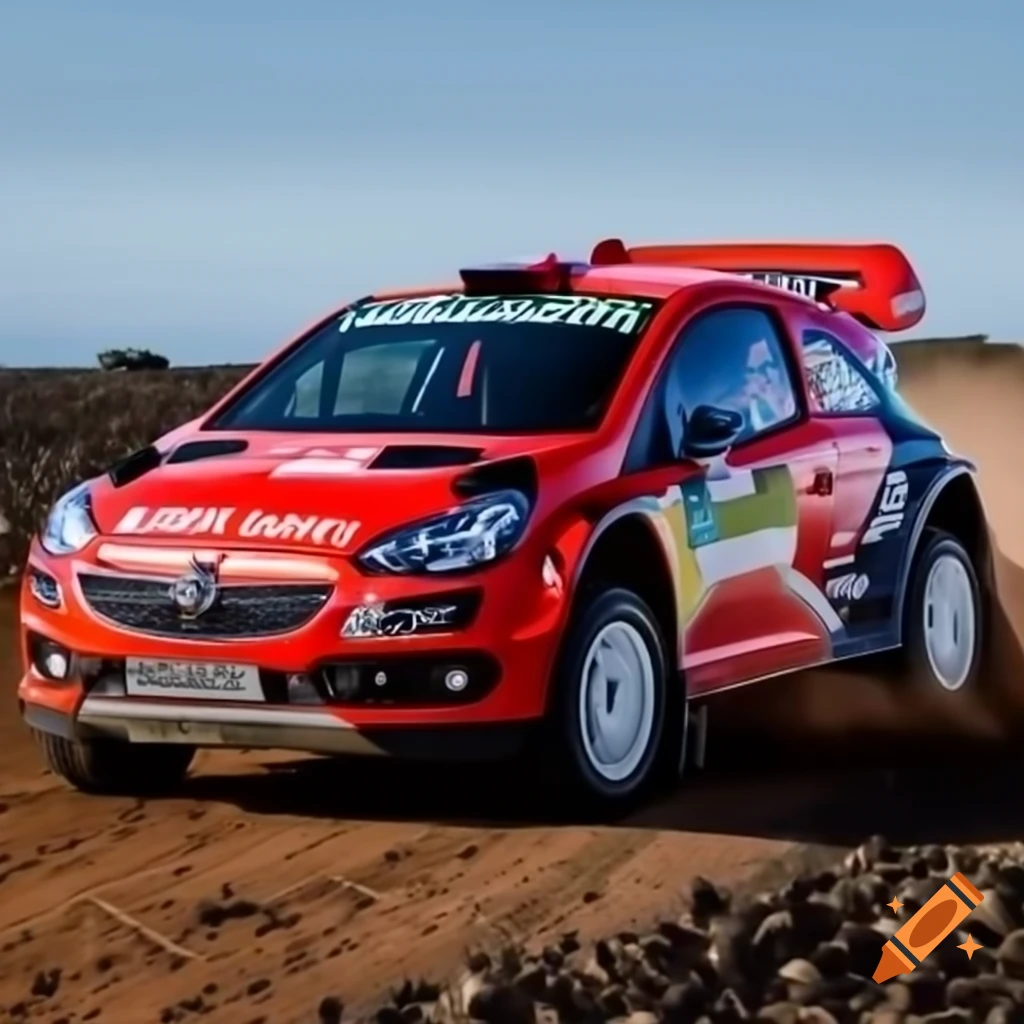 Opel Corsa D 2013 modified as a Dakar rally car