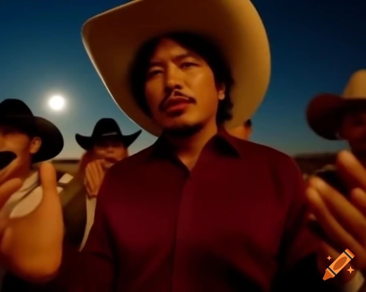 Markiplier In Maroon Western Shirt In Autocamper With Synthetic Cubism Markiplier In Maroon Western Shirt In Autocamper With Synthetic Cubism