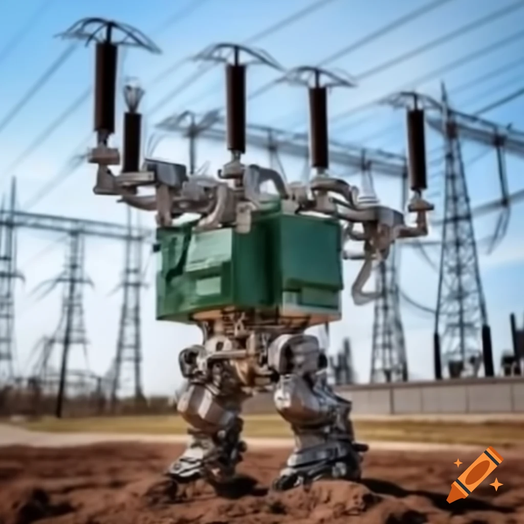 Power transformer at power plant