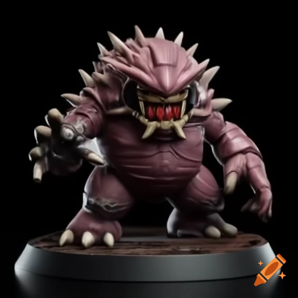 Resident Evil creature model inspired by Kirby for PlayStation 2