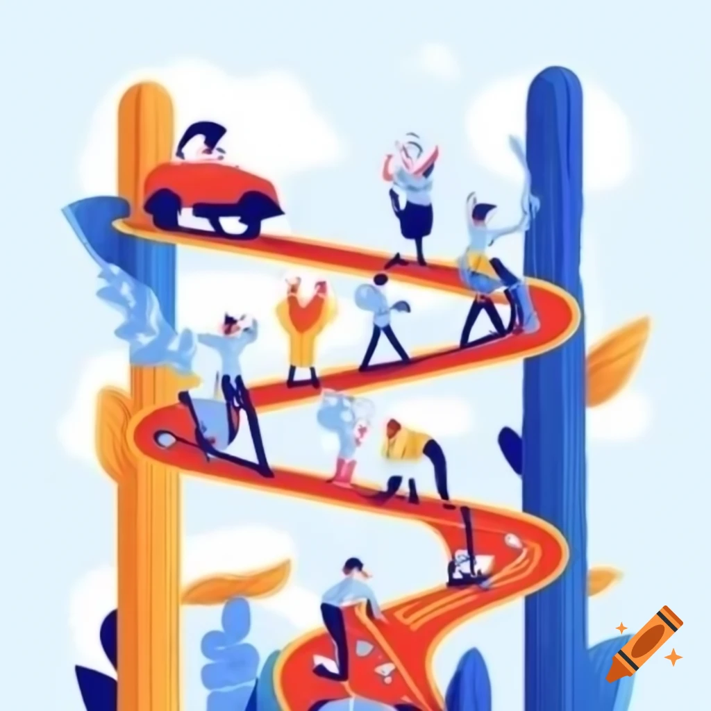 Conceptual Illustration Of Power Dynamics With Arrows On Craiyon