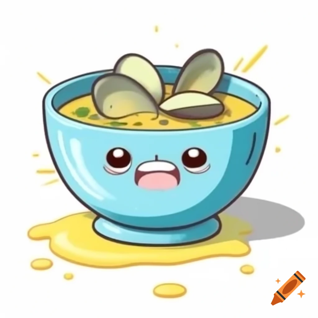 Cartoon portrait of muslim girl with food and drink for instagram story