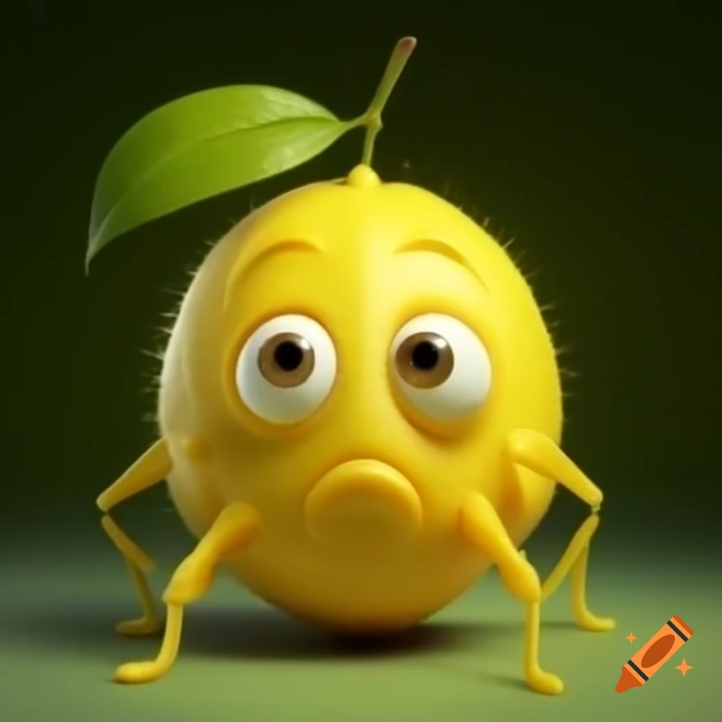 Lemon resembling a humorous insect