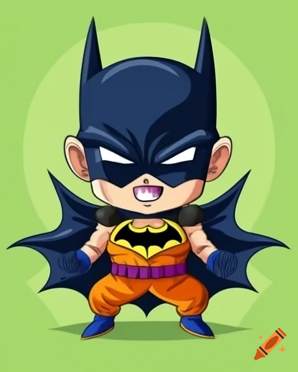 Super Saiyan 4 inspired Batman character design
