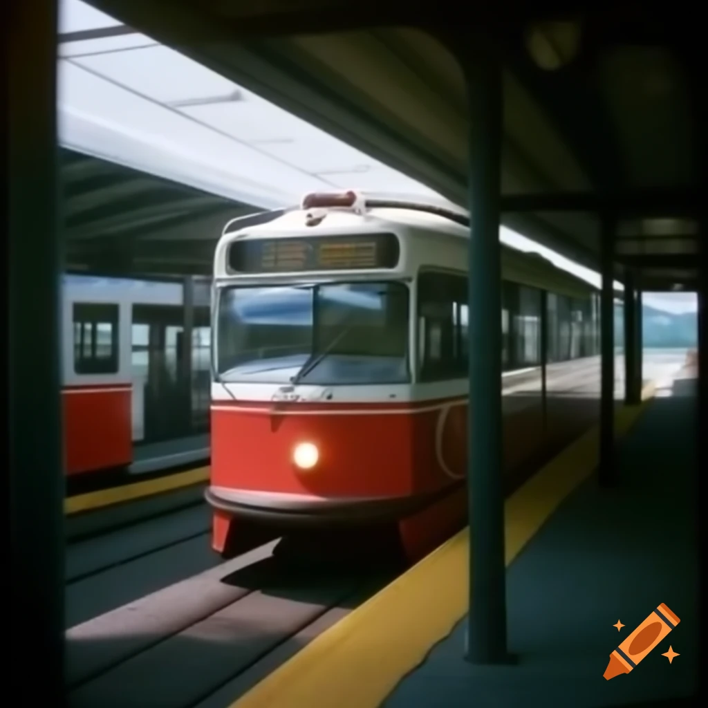4-Car GATA LRV trolley entering Underground Liberty Street Station in Galieotropolis