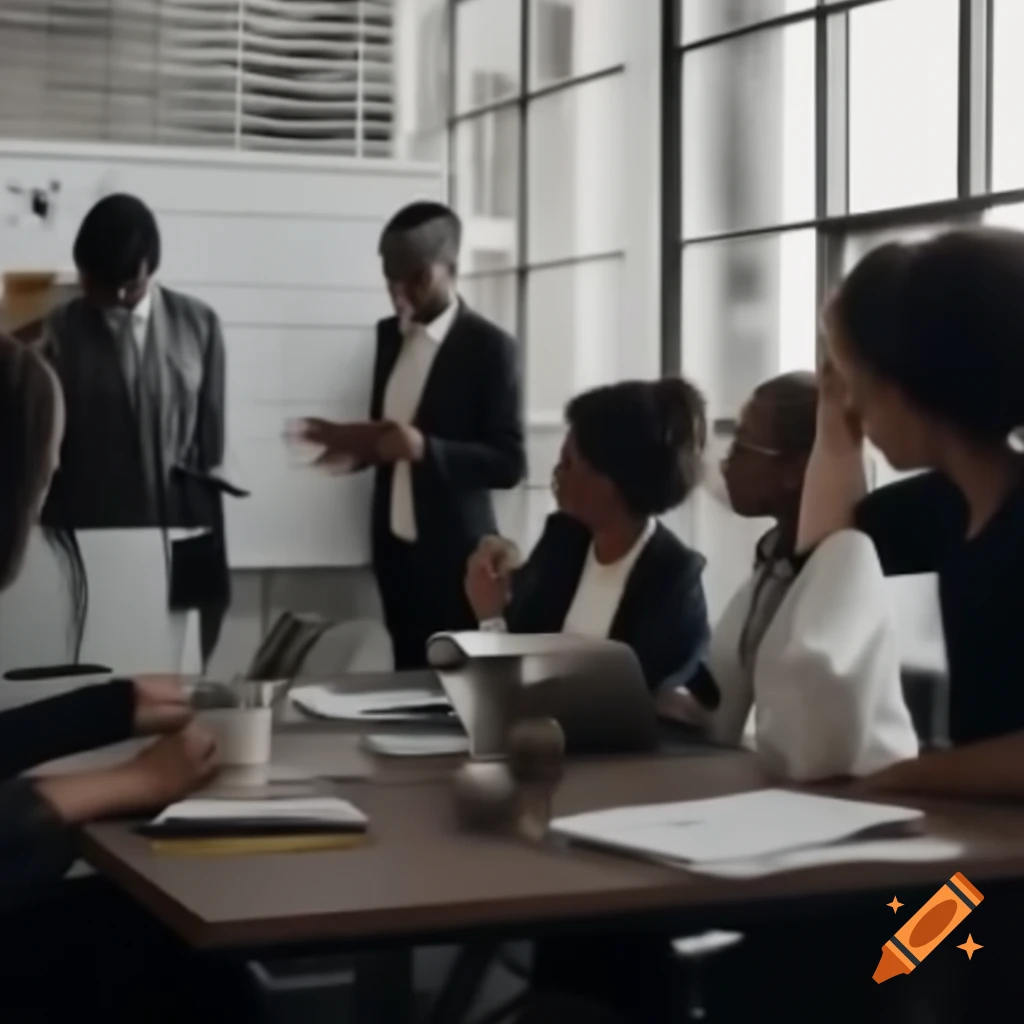 Frustrated office workers in a professional setting