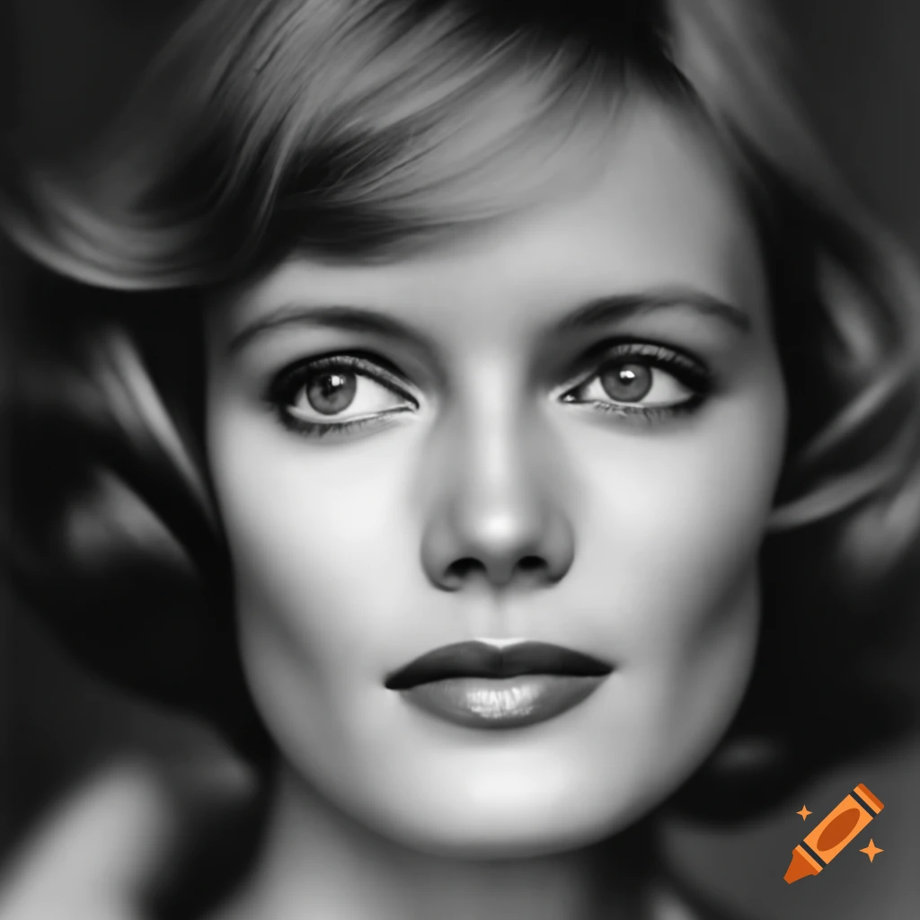 Hyper realistic portrait of a beautiful young european actress