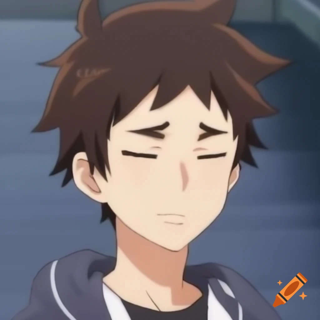 Tired anime man character available for adoption