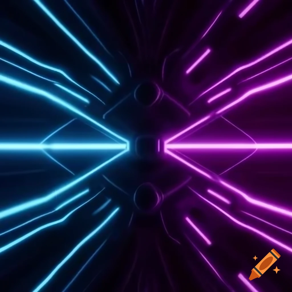 Magenta and cyan abstract background inspired by Tron