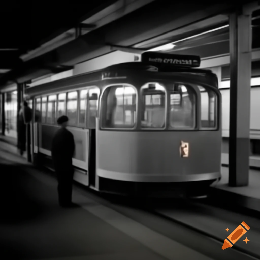 4-Car GATA LRV trolley entering Underground Liberty Street Station in Galieotropolis