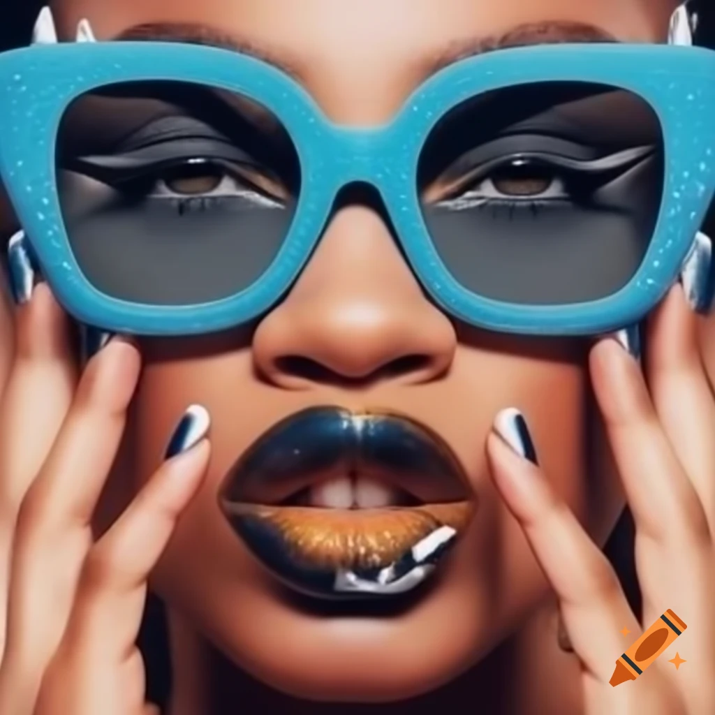 Colorful accessories in light blue, orange, and dark gray