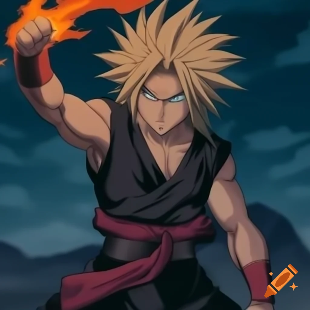 Yami from Black Clover in full body action pose
