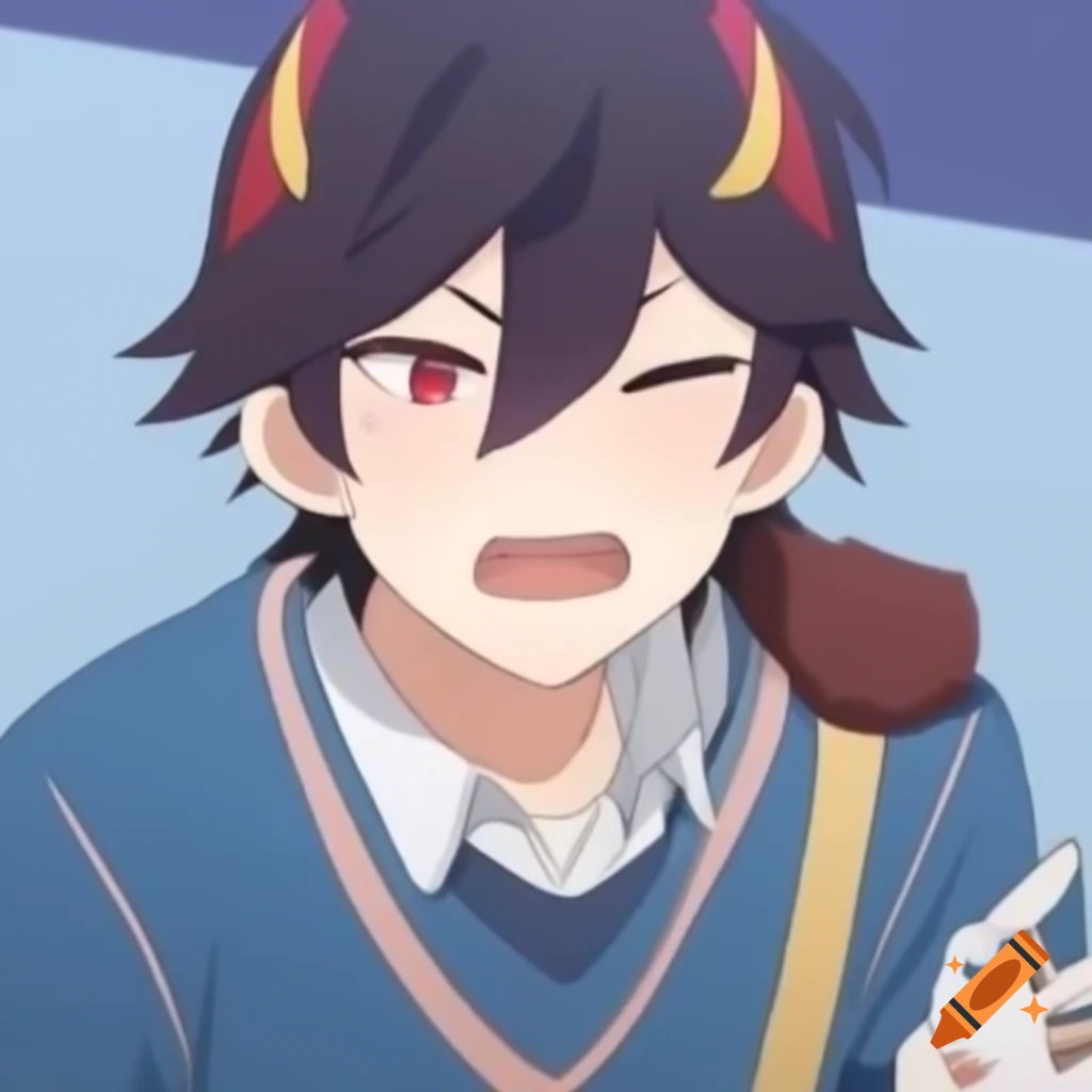 Tired anime man character available for adoption