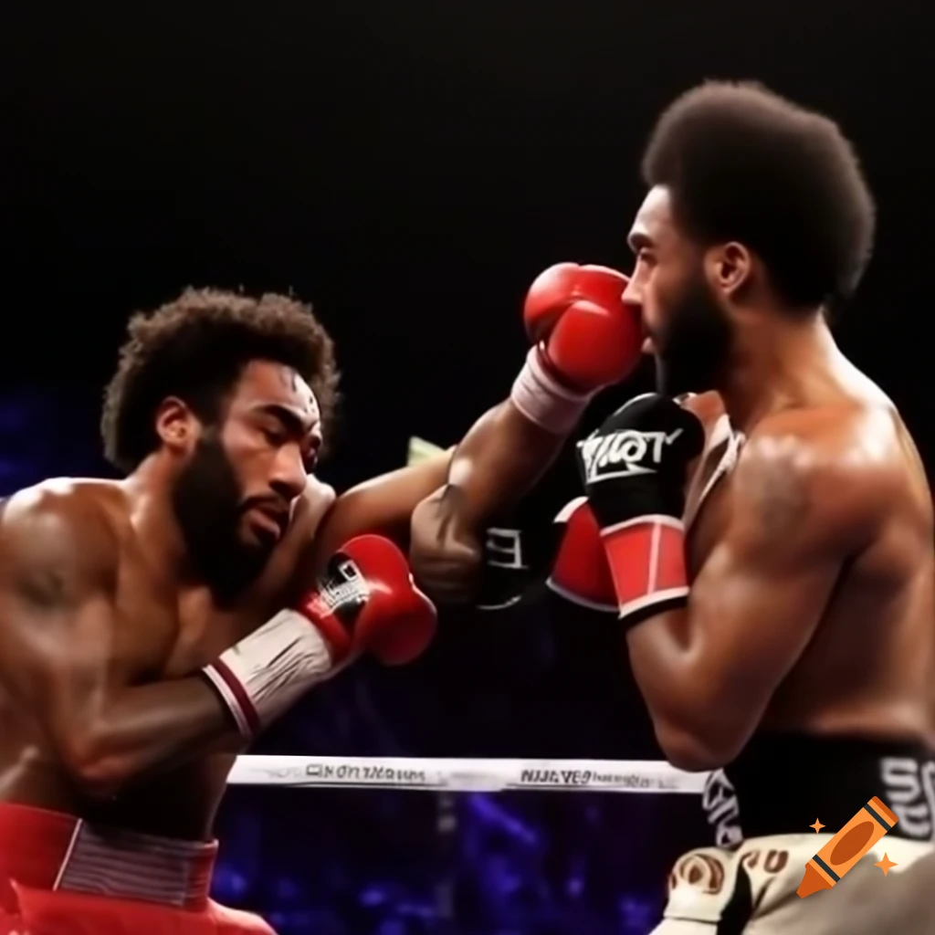 Rick Grimes battling Childish Gambino in an action scene