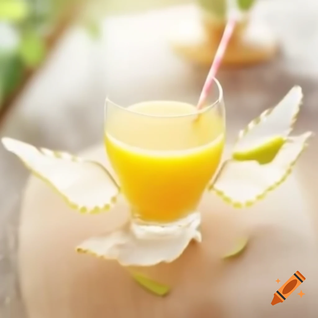 Creative representation of wings with juice element