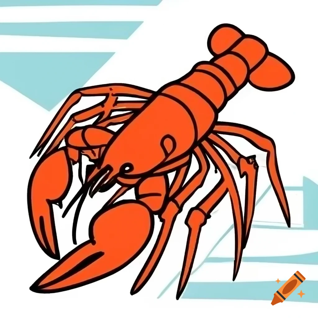 Comic book style river crayfish electrician wearing hardhat with big pincers