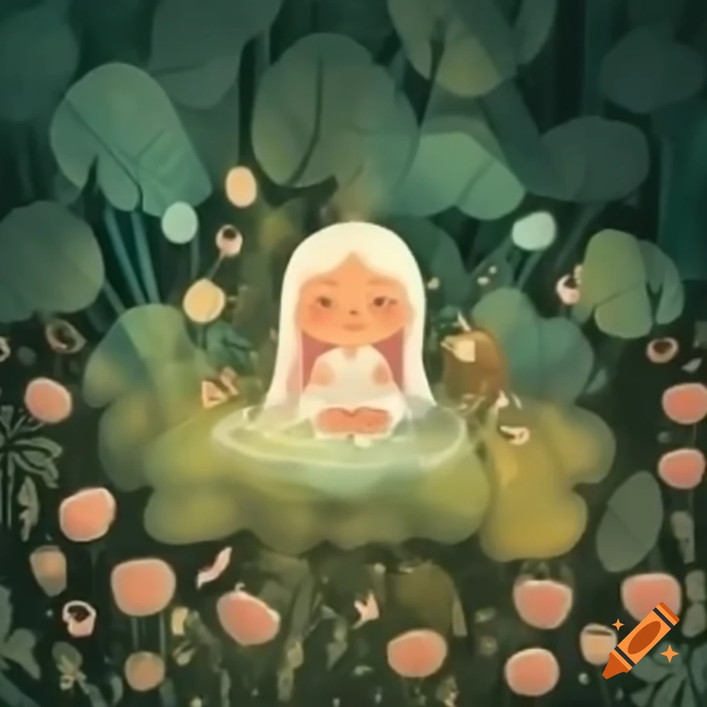 Peaceful musical performance scene