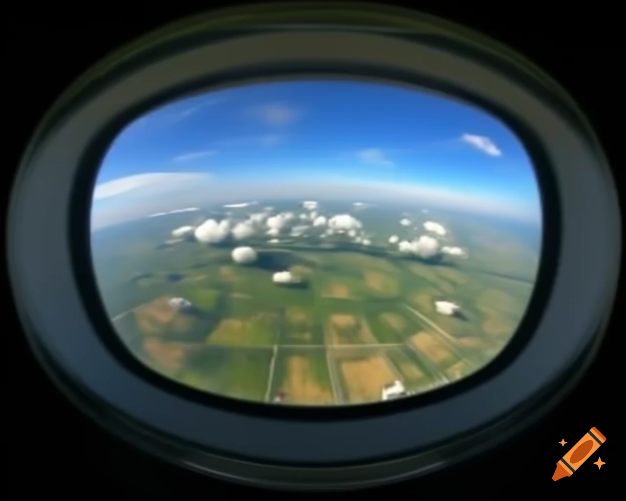 Panoramic view of an open field in photorealistic 3D render with clouds