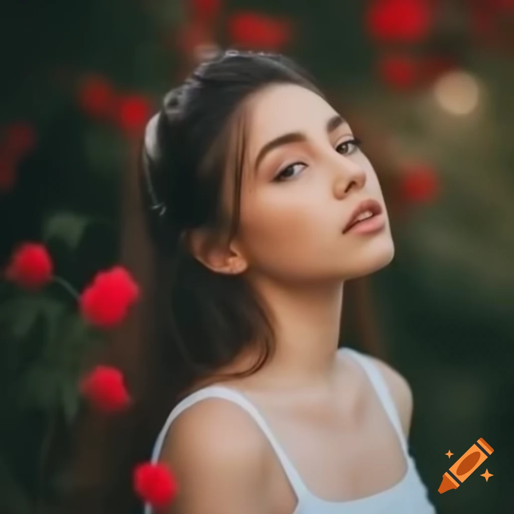 Portrait of a beautiful young woman