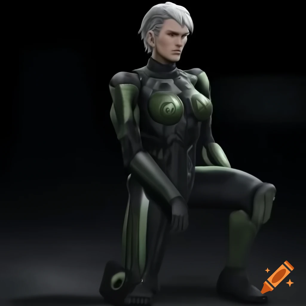 Full-body depiction of Blanche Sitznski, tall muscular woman with square jaw and powerful build