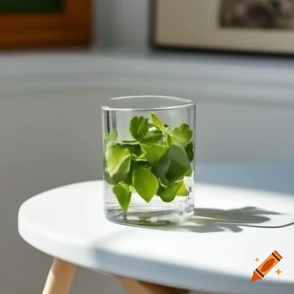 Glass of wine on white table