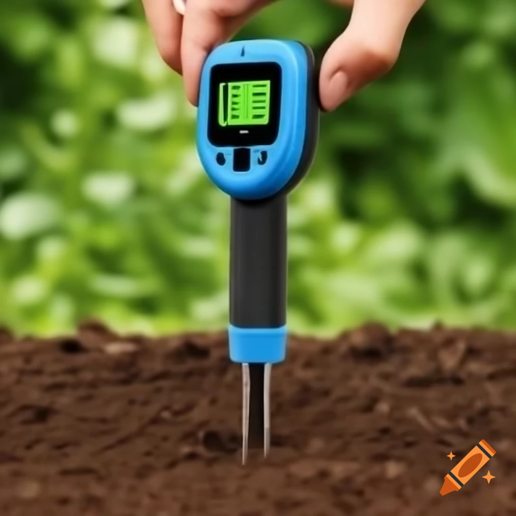 Portable soil nutrient detector for gardening and agriculture on Craiyon