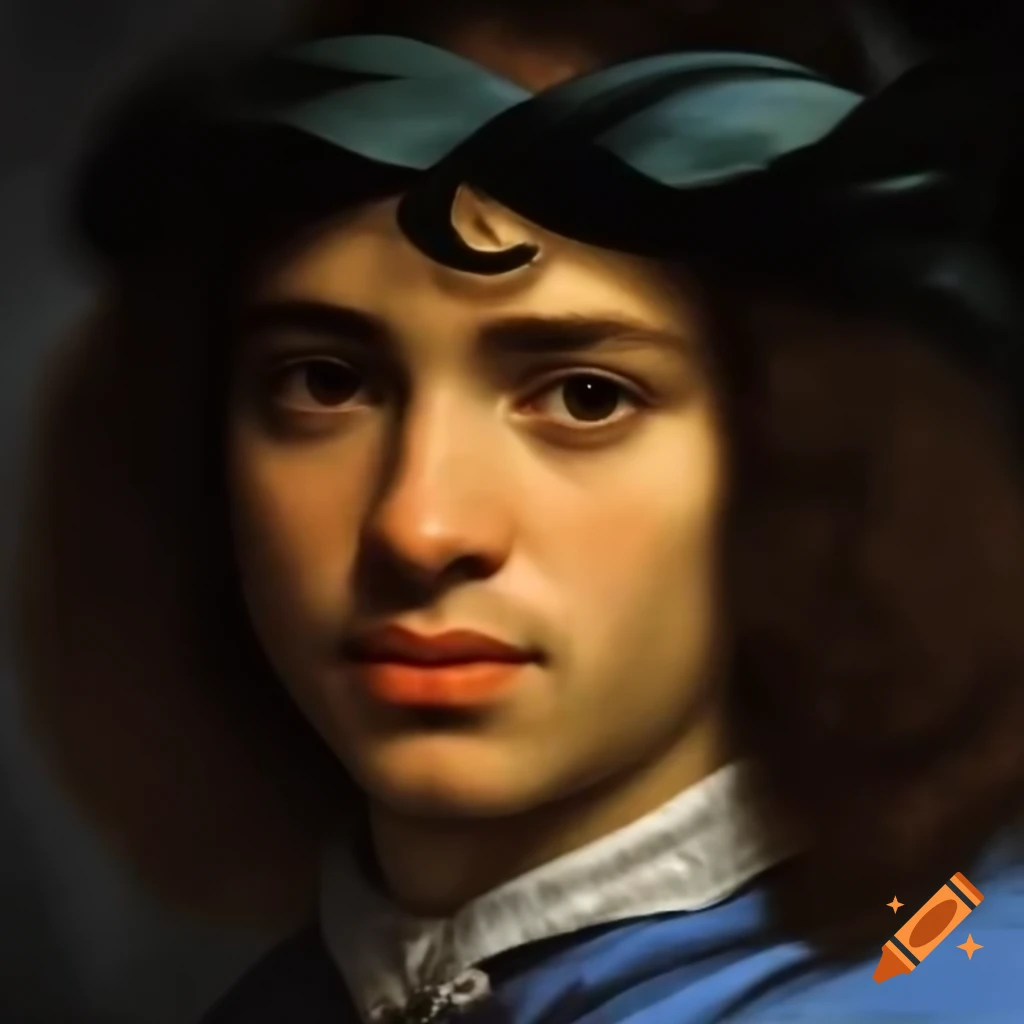 Dramatic Renaissance portrait of youthful Arab gentleman by Sandro Botticelli