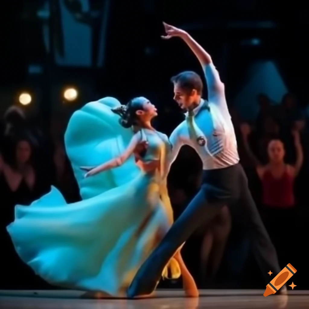 Dynamic dance performance in vibrant setting