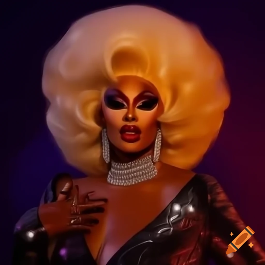 Goddess themed Drag Queen Promo Featuring Chardonnay Glitz In Glittery 