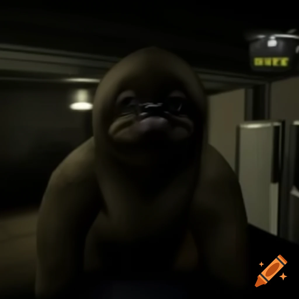 Screenshot of baby sloth boss from Resident Evil 1996 gameplay